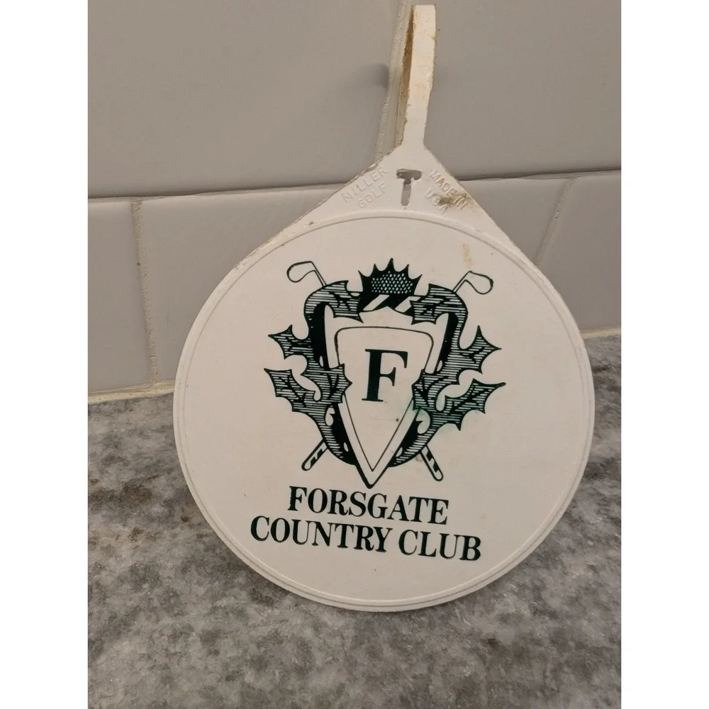 Vintage Forsgate Country Club New Jersey Golf Bag Luggage Tag